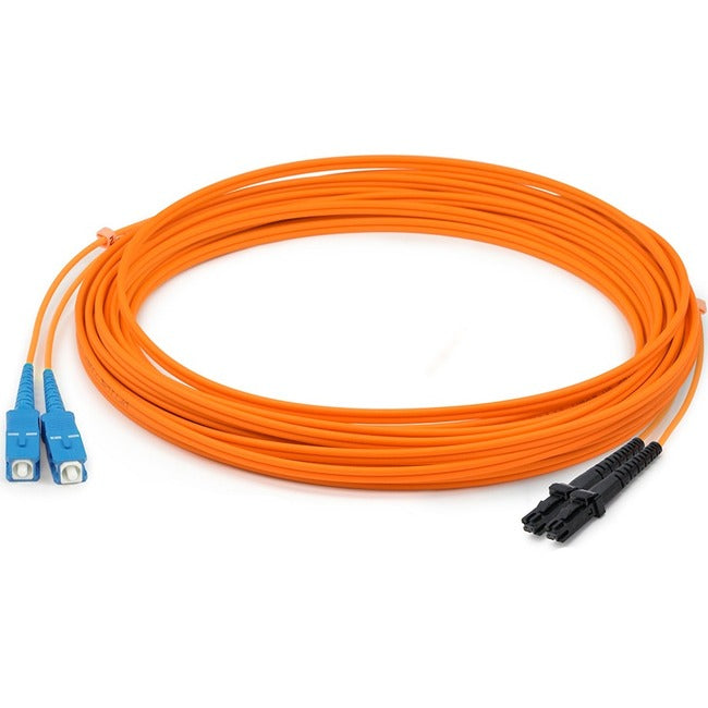 AddOn 2m MT-RJ (Male) to SC (Male) Orange OM1 Duplex Fiber OFNR (Riser-Rated) Patch Cable.