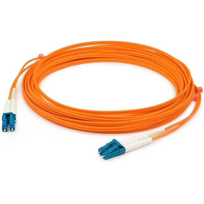 AddOn 2m LC (Male) to LC (Male) Orange OM2 Duplex OFNR (Riser-Rated) Fiber Patch Cable.