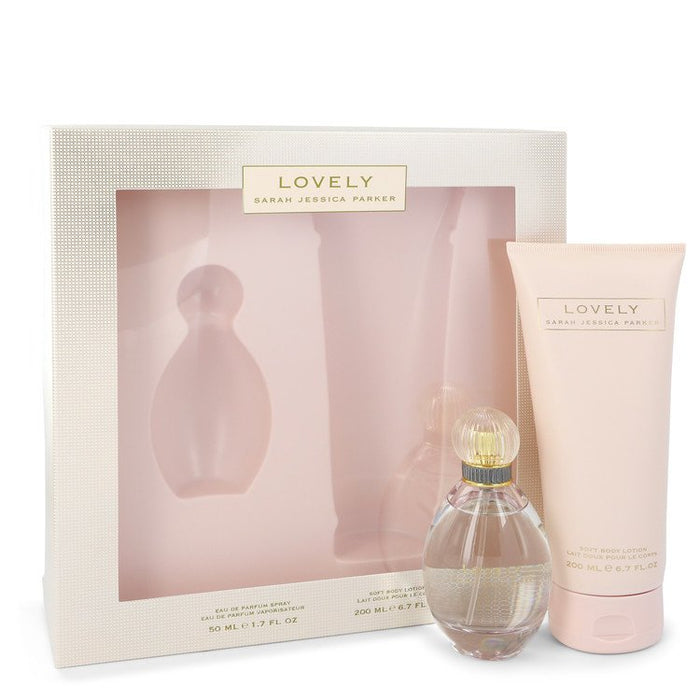 Lovely by Sarah Jessica Parker Gift Set -- 1.7 oz Eau De Parfum Spray + 6.7 oz Body Lotion for Women