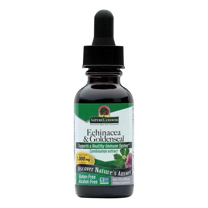 Nature's Answer - Echinacea-goldenseal - Alcohol Free - 1 Oz.