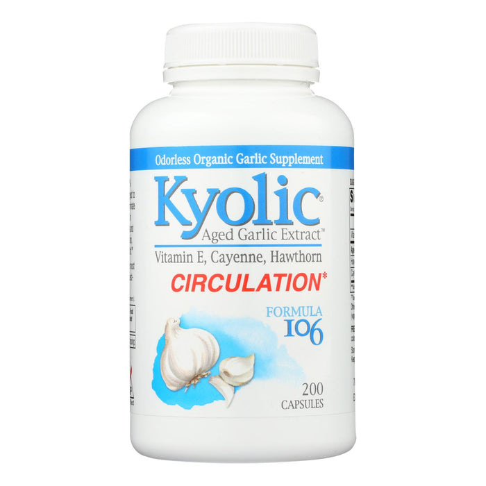 Kyolic - Aged Garlic Extract Healthy Heart Formula 106 - 200 Capsules.