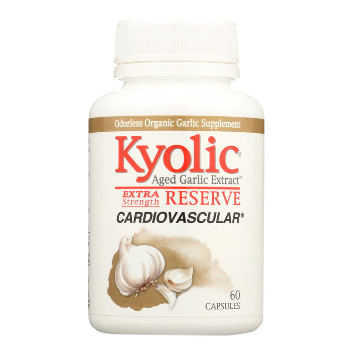 Kyolic - Aged Garlic Extract Cardiovascular Extra Strength Reserve - 60 Capsules.