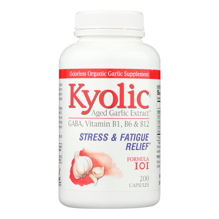 Kyolic - Aged Garlic Extract Stress And Fatigue Relief Formula 101 - 200 Capsules.