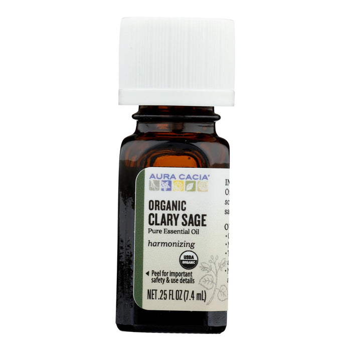 Aura Cacia - Organic Essential Oil - Clary Sage - .25 Oz