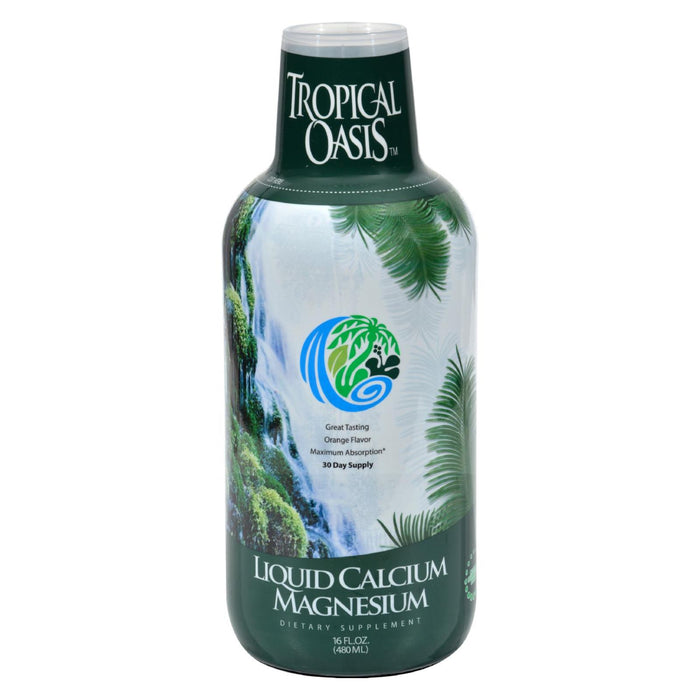Tropical Oasis Liquid Calcium And Magnesium Orange - 16 Fl Oz.