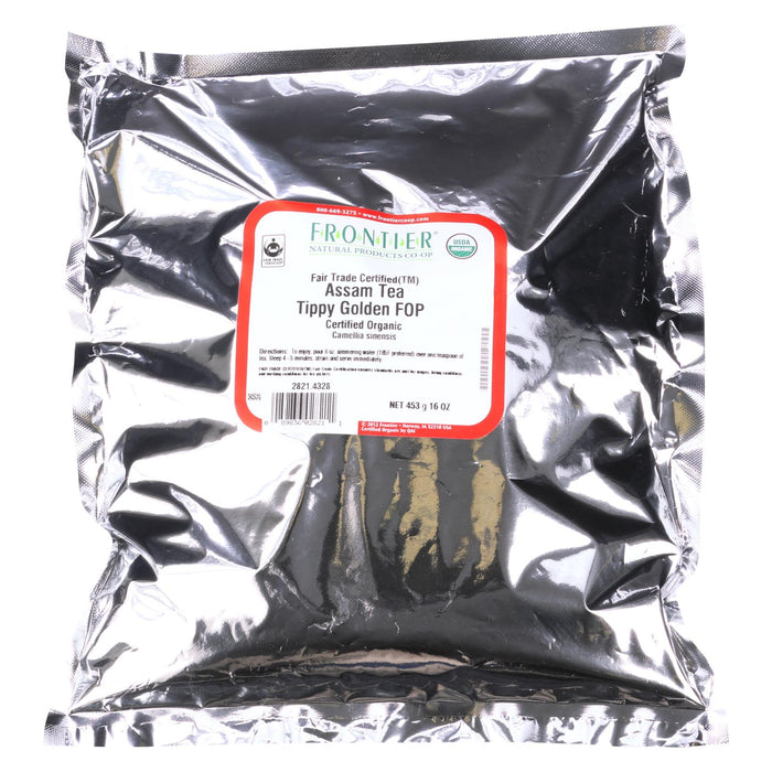 Frontier Herb Tea - Organic - Fair Trade Certified - Black - Assam -Flowering Orange Pekoe Grade - Bulk - 1 Lb