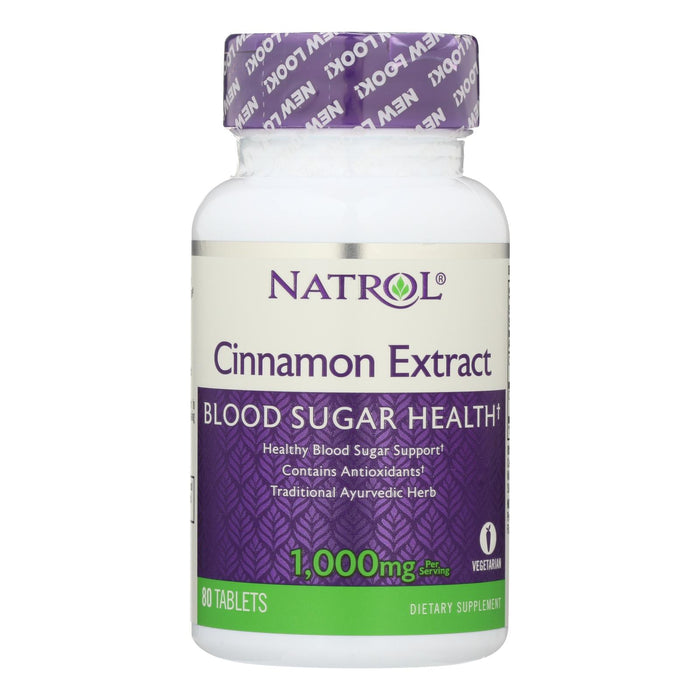 Natrol Cinnamon Extract -1000 Mg - 80 Tablets