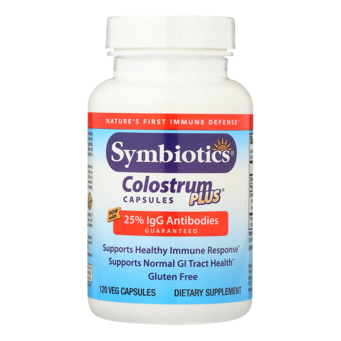 Symbiotics Colostrum Plus - 480 Mg - 120 Capsules.