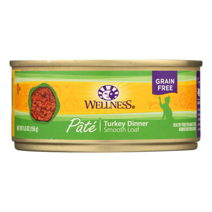 Wellness Pet Products Cat Food - Turkey Recipe - Case Of 24 - 5.5 Oz