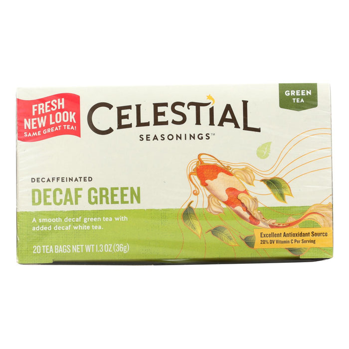 Celestial Seasonings Green Tea Caffeine Free - 20 Tea Bags - Case Of 6