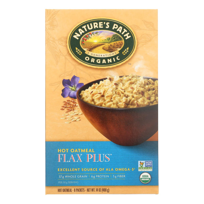 Nature's Path Hot Oatmeal -Flax Plus - Case Of 6 - 14 Oz.