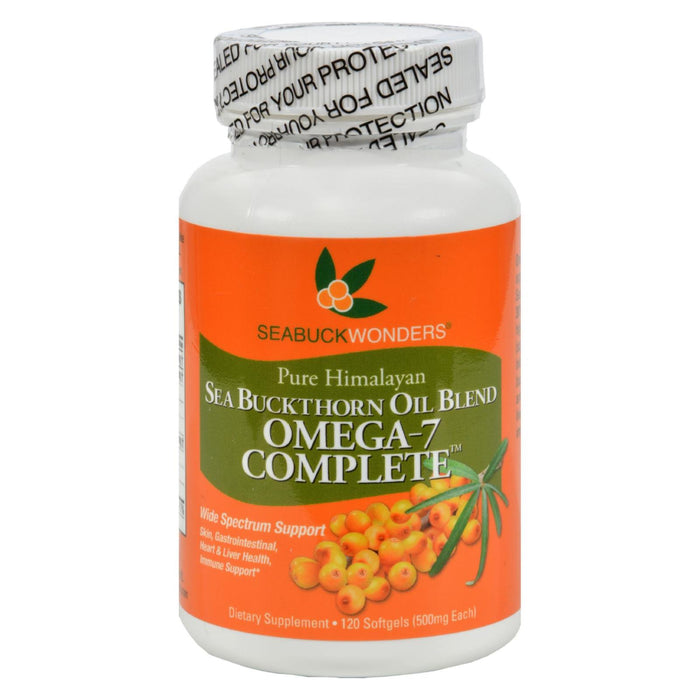 Seabuck Wonders Sea Buckthorn Oil Blend - 500 Mg - 120 Softgels.