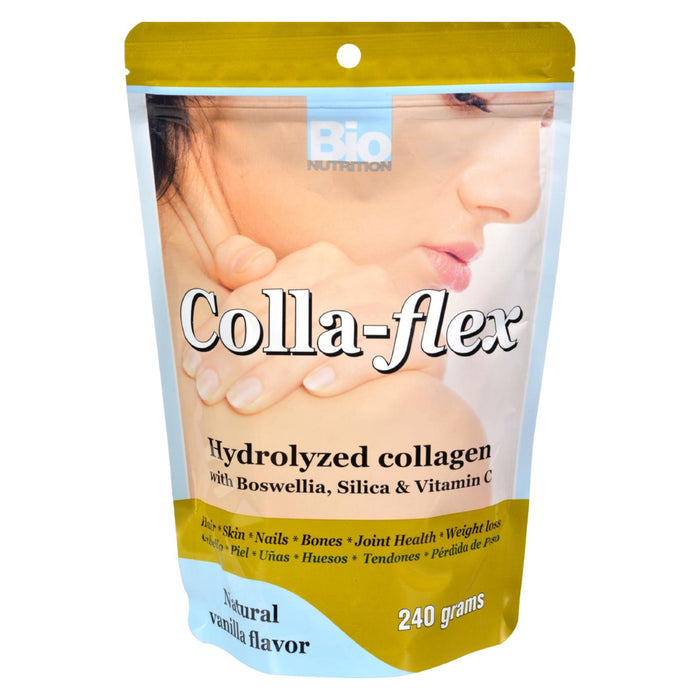 Bio Nutrition - Colla-flex Hydrolyzed Collagen Natural Vanilla - 240 G