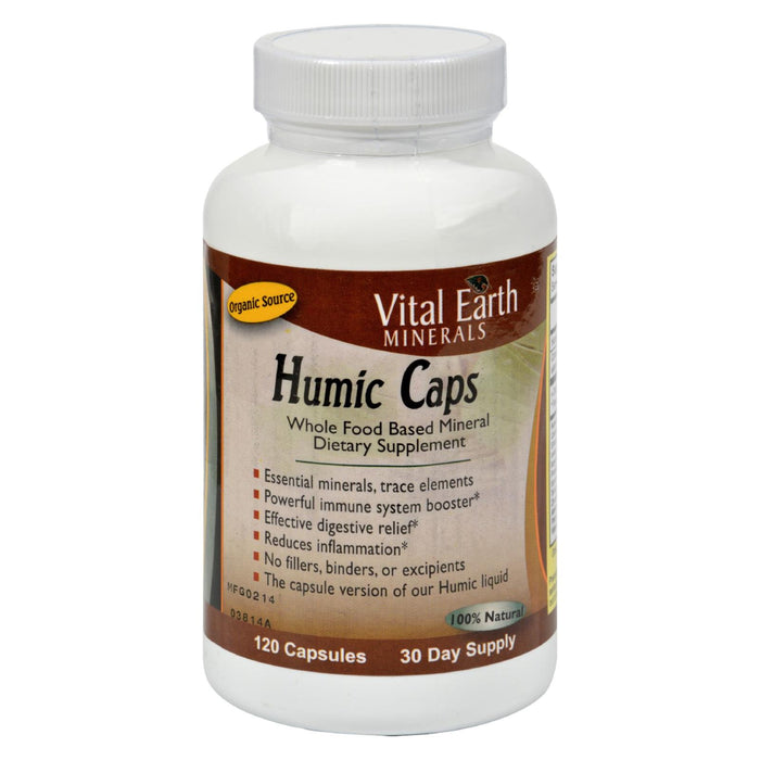 Vital Earth Minerals Humic Caps - 120 Capsules.