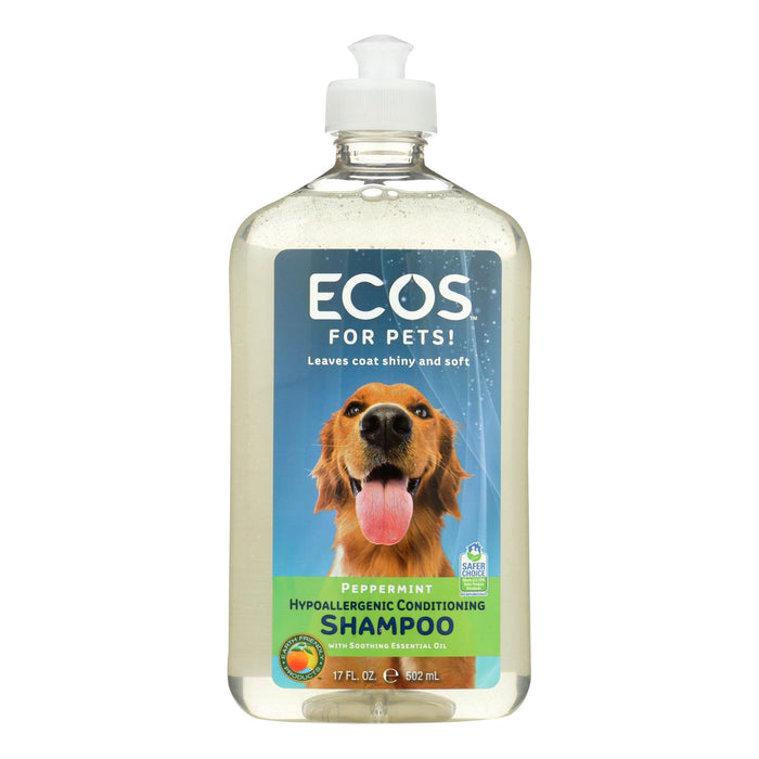 Ecos - Hypoallergenic Conditioning Pet Shampoo - Peppermint - 17 Fl Oz.