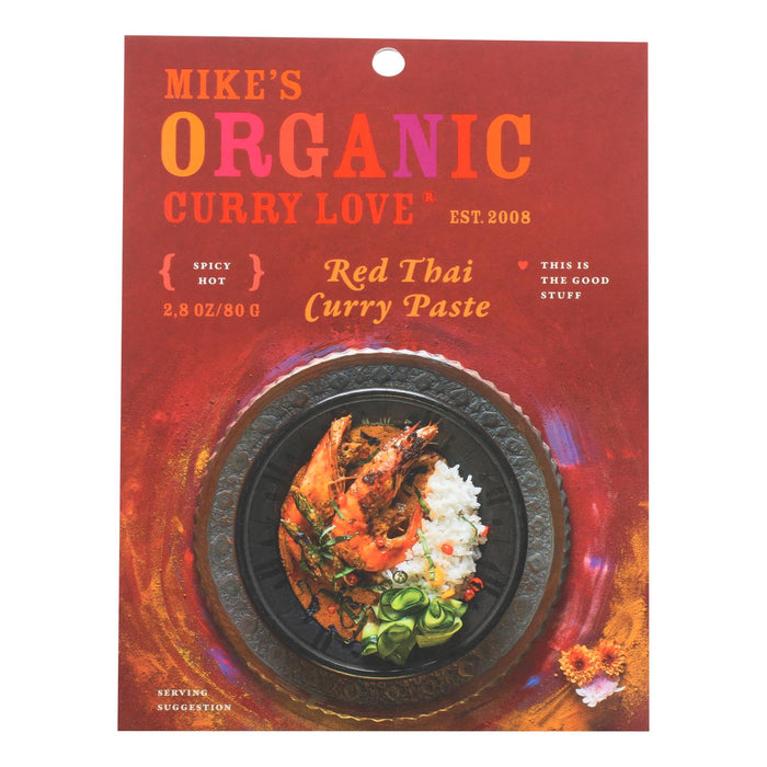 Mike's Organic Curry Love - Organic Curry Paste - Red Thai - Case Of 6 - 2.8 Oz