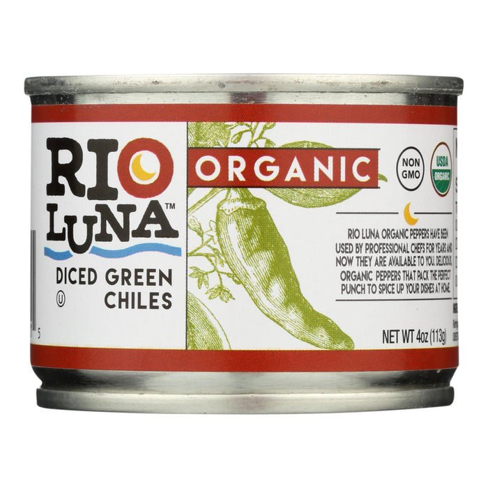 Rio Luna - Organic Green Chiles - Diced - Case Of 12 - 4 Oz