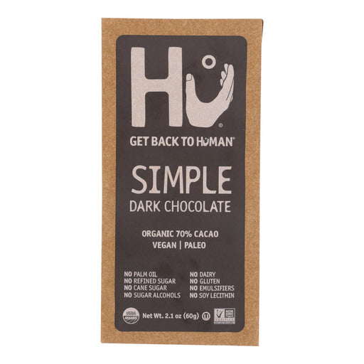 Case of 12 Dark Chocolate Bar Simple, 2.1 oz each – premium vegan, gluten-free dark chocolate for a rich, pure chocolate experience.