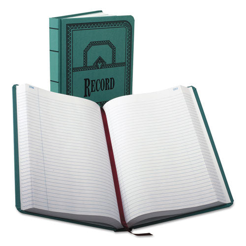Account Record Book, Record-style Rule, Blue Cover, 11.75 X 7.25 Sheets, 500 Sheets/book.