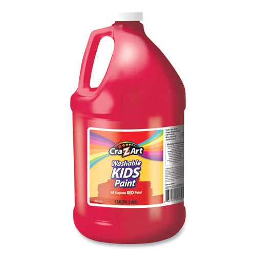 Washable Kids Paint, Red, 1 Gal Bottle