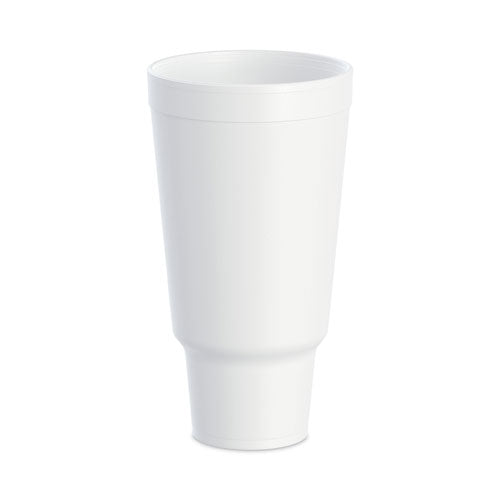 J Cup Insulated Foam Pedestal Cups, 44 Oz, White, 300/carton.