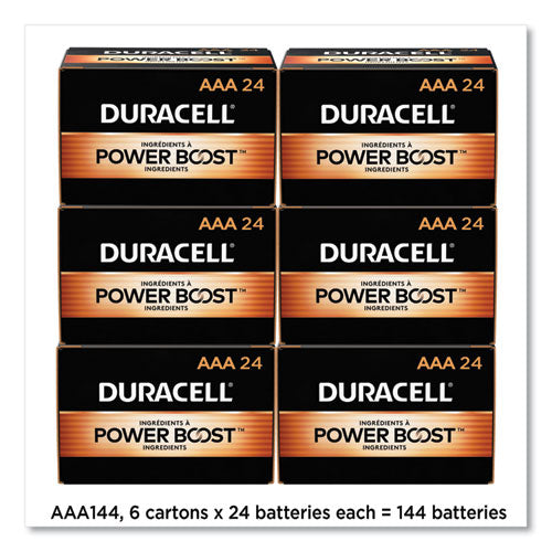 Power Boost Coppertop Alkaline Aaa Batteries, 144/carton