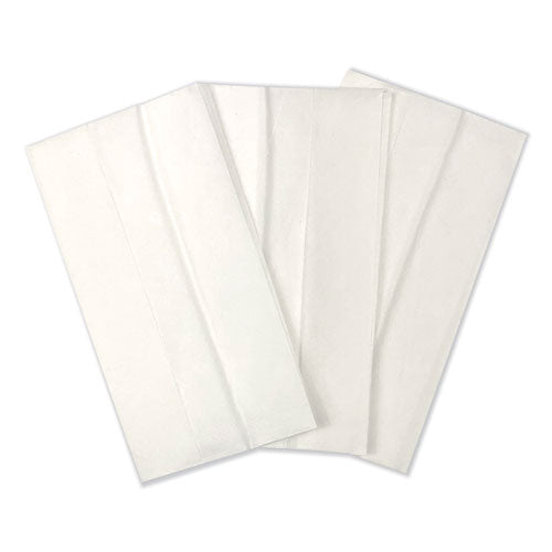 Tall-fold Napkins, 1-ply, 7 X 13 1/4, White, 10,000/carton