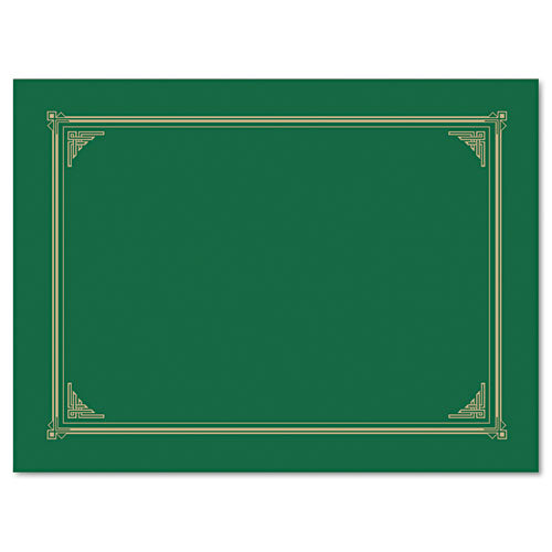 Certificate/document Cover, 12.5 X 9.75, Green, 6/pack