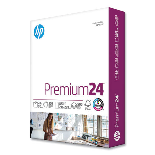 Premium24 Paper, 98 Bright, 24 Lb Bond Weight, 8.5 X 11, Ultra White, 500/ream
