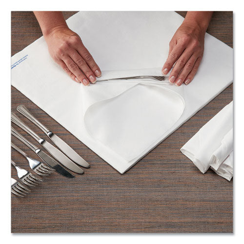 Airlaid Flat Pack Napkins, 1 Ply, 15.5 X 15.5, White, 1,000/carton.