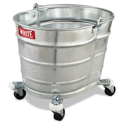 Metal Mop Bucket, 26 Qt, Steel