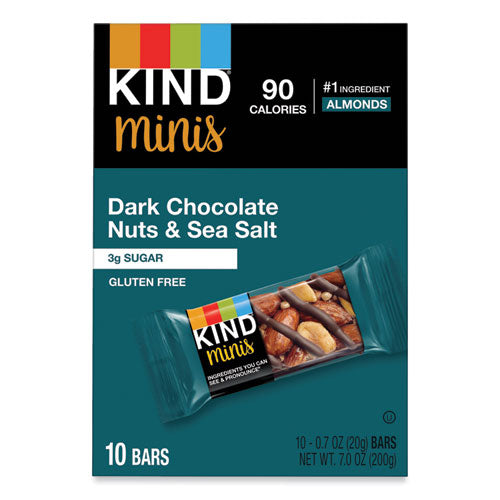 Minis, Dark Chocolate Nuts/sea Salt, 0.7 Oz, 10/pack.