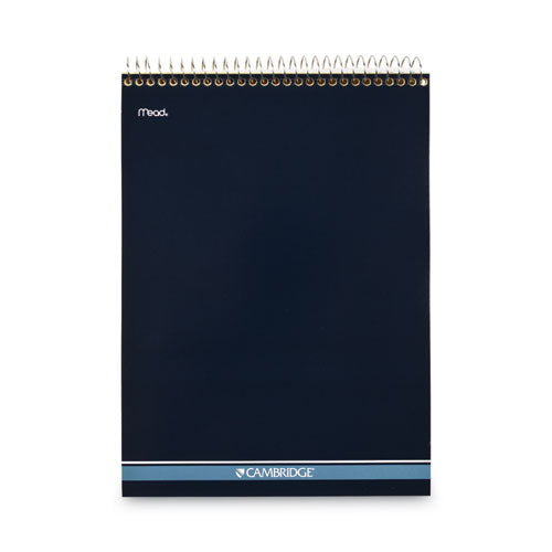 Stiff-back Wire Bound Notepad, Wide/legal Rule, Canary/blue Cover, 70 Canary-yellow 8.5 X 11.5 Sheets