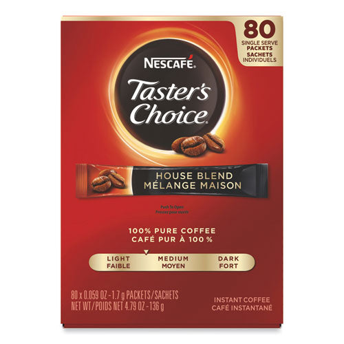 Taster's Choice Stick Pack, House Blend, 80/box.