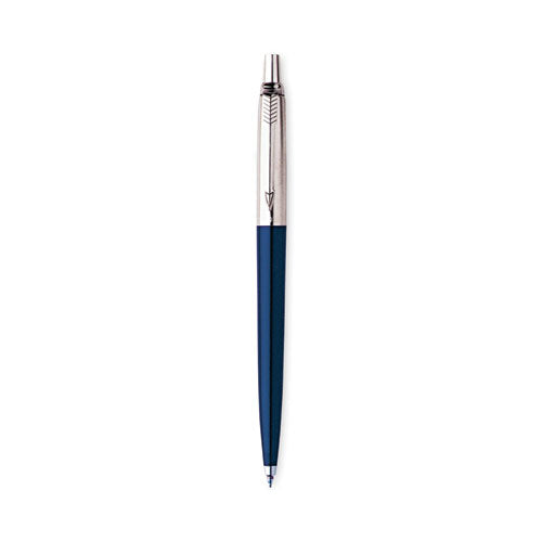 Jotter Ballpoint Pen, Retractable, Medium 1 Mm, Blue Ink, Royal Blue/chrome Barrel