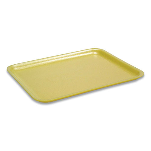 Supermarket Tray, #17s, 8.4 X 4.5 X 0.7, Yellow, Foam, 1,000/carton