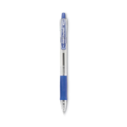 Easytouch Ballpoint Pen, Retractable, Medium 1 Mm, Blue Ink, Clear Barrel, Dozen.