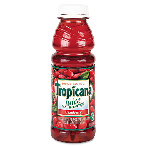 Juice Beverage, Cranberry, 15.2oz Bottle, 12/carton.