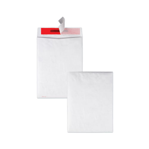 Tamper-indicating Mailers Made With Tyvek, #10 1/2, Flip-stik Flap, Redi-strip Adhesive Closure, 9 X 12, White, 100/box.