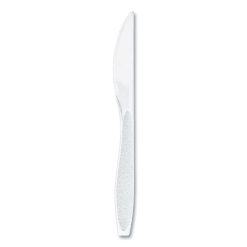 Impress Heavyweight Full-length Polystyrene Cutlery, Knife, White, 100/box