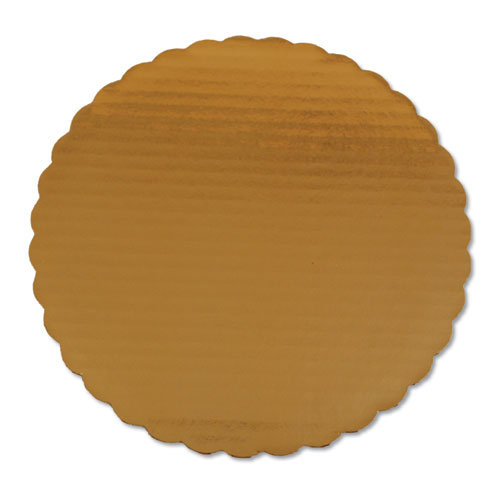 Gold Cake Circles, Single Wall Construction, 10" Diameter, Gold, Paper, 200/carton