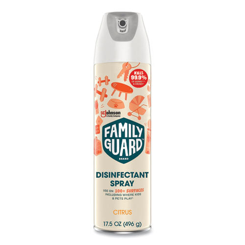 Disinfectant Spray, Citrus Scent, 17.5 Oz Aerosol Spray, 8/carton