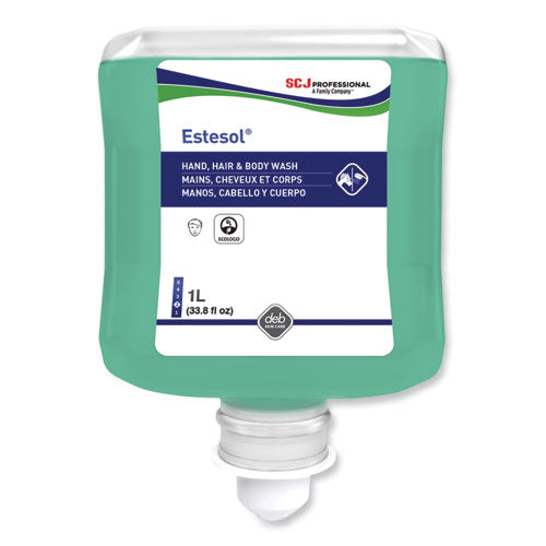 Estesol Hand, Hair And Body Cleaner Manual Cartridge, Rainforest Scent,1 L Cartridge Refill, 6/carton