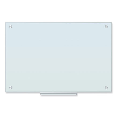 Glass Dry Erase Board, 35 X 23, White Surface.