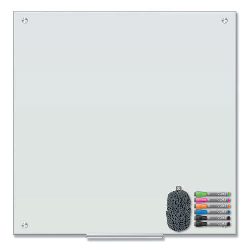 Magnetic Glass Dry Erase Board Value Pack, 35 X 35, White