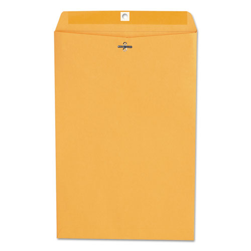 Kraft Clasp Envelope, #98, Square Flap, Clasp/gummed Closure, 10 X 15, Brown Kraft, 100/box