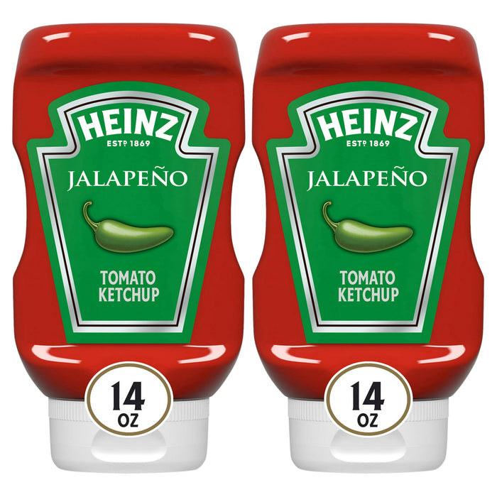 Heinz Tomato Ketchup Blended With Jalapeño – 14 oz (2-Pack)