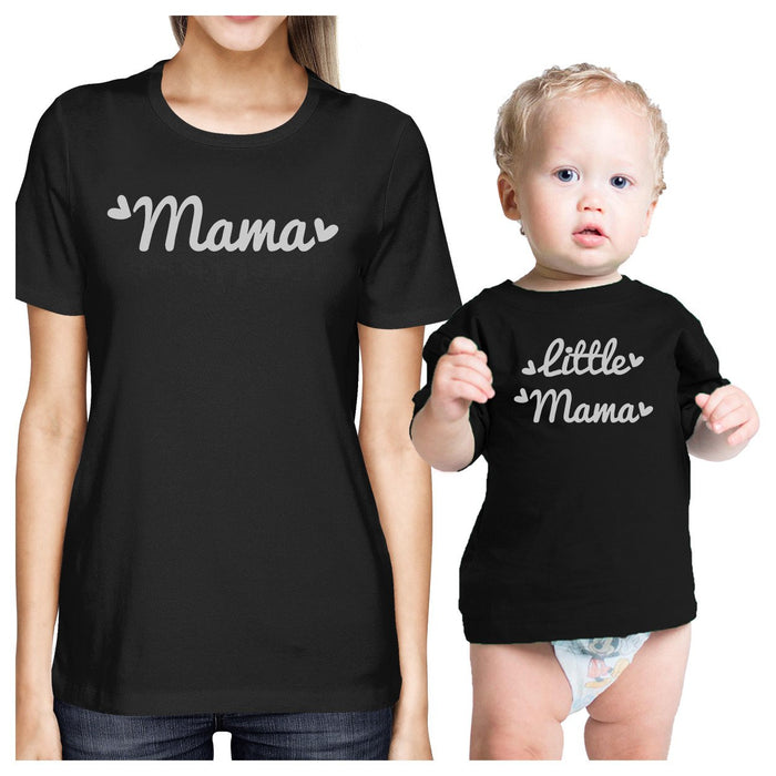 Mama & Little Mama Black Matching outfits For Mom and Baby Girl
