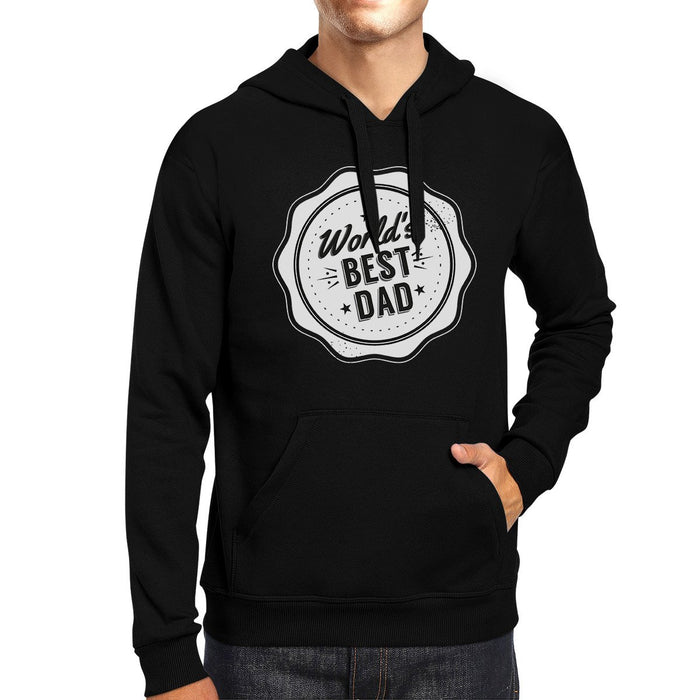 World's Best Dad Unisex Black Hoodie Cute Christmas Gifts For Dad