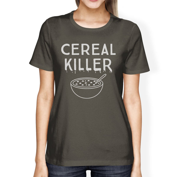 Cereal Killer Womens Dark Grey Shirt